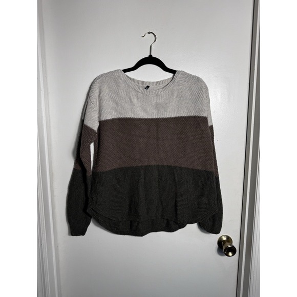 Kuhl Sweaters - KÜHL Women's XL Colorblock Sweater Merino Wool Blend Crew Neck Pullover
